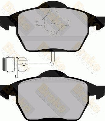 BRAKE ENGINEERING stabdžių trinkelių rinkinys, diskinis stabdys PA865